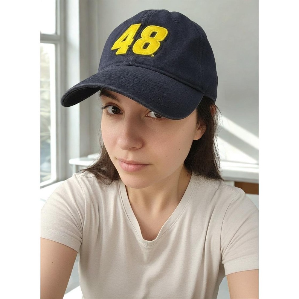Jimmie Johnson #48 NASCAR Racing Hat Blue Chase Authentics Cap
